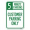 Signmission Customer Parking Only Choose Your Limi Heavy-Gauge Aluminum Sign, 12" x 18", A-1218-24207 A-1218-24207 - alternate 1